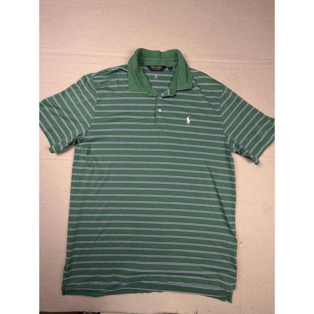 Men's Ralph Lauren Polo Golf Short Sleeve Golf Polo Size Large Striped